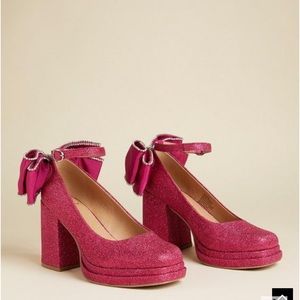 Torrid Pink Betsey Johnson Bow Back Heel (WW)